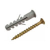 100 Tornillos Fix Con Tarugo N° 8 con Tope